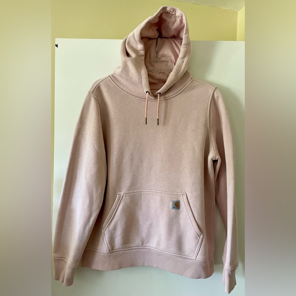 Carhartt Women's Pink Hooded Pullover Sweatshirt